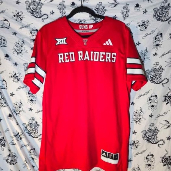 adidas Other - Adidas Texas Tech Red Raiders NIL Blank Nameplate Men's Football Jersey (Small)